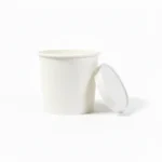 Amatraa White Paper Container with Lid – 500ml | Pack of (50pc)