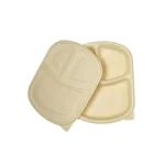 Amatraa 3 CP Cornstarch Meal Box Tray With Lid (50pc)