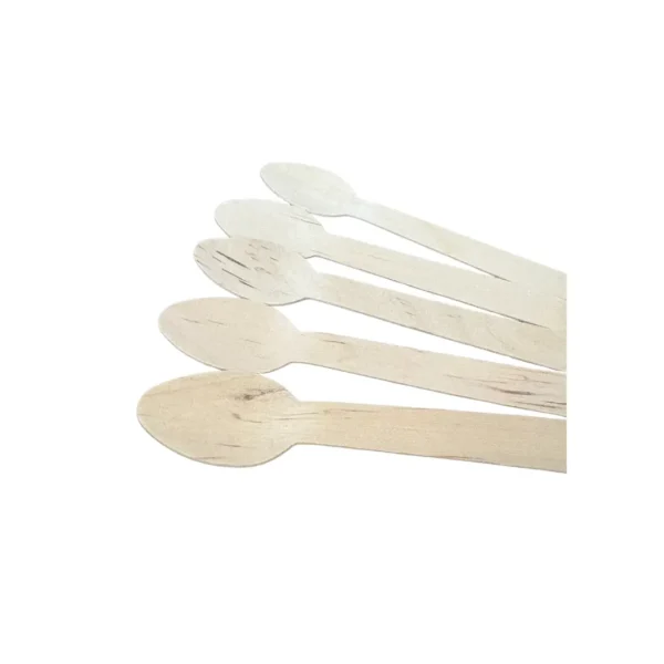 Amatraa 140MM Disposable Wooden Spoons – Pack of (100pc)
