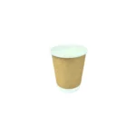 Amatraa Double Wall Kraft Paper Cup – 240ml / 8oz | Pack of (50pc) - Image 2