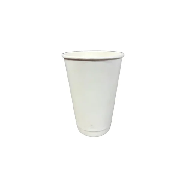 Amatraa Double Wall White Paper Cup – 480ml / 16oz | Pack of (50pc)