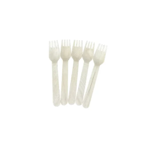 Amatraa 160MM Disposable Wooden Forks – Pack of (100pc)