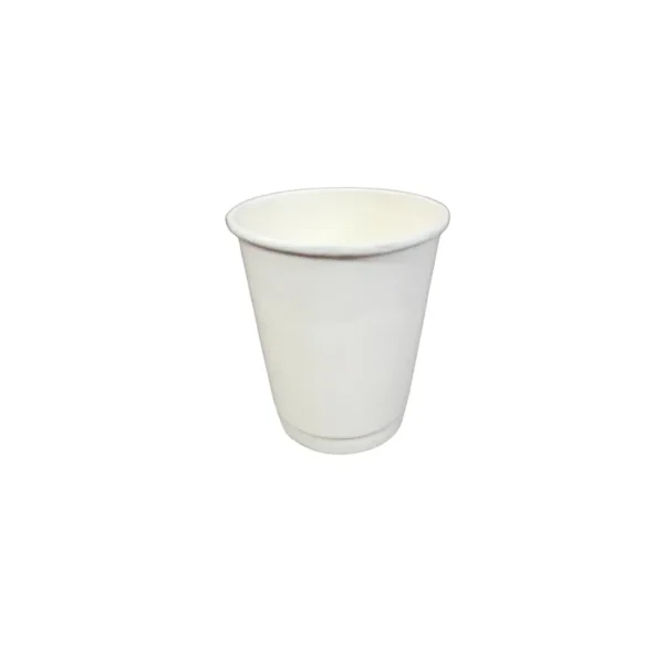 Amatraa Double Wall White Paper Cup – 240ml / 8oz | Pack of (50pc)