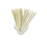 Amatraa Disposable 10 mm Paper Straws – Pack of (100pc)