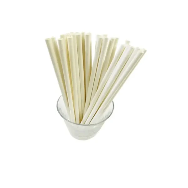 Amatraa Disposable 10 mm Paper Straws – Pack of (100pc)