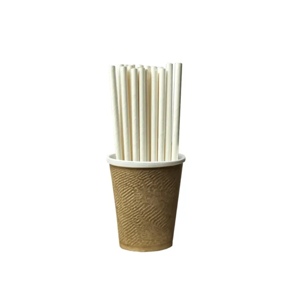 Amatraa Disposable 8 mm Paper Straws – Pack of (100pc)
