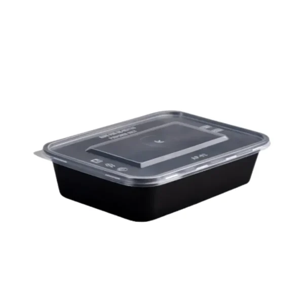 Amatraa Rectangular Food Container with Lid – 500ML Pack of (50pc)