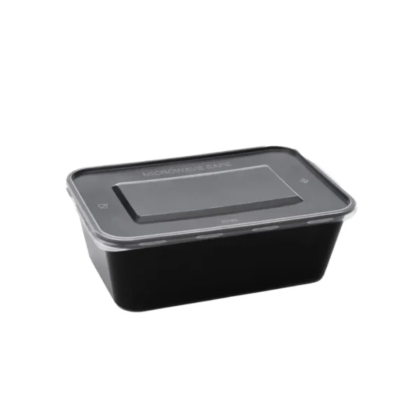 Amatraa Rectangular Food Container with Lid – 750ML Pack of (50pc)
