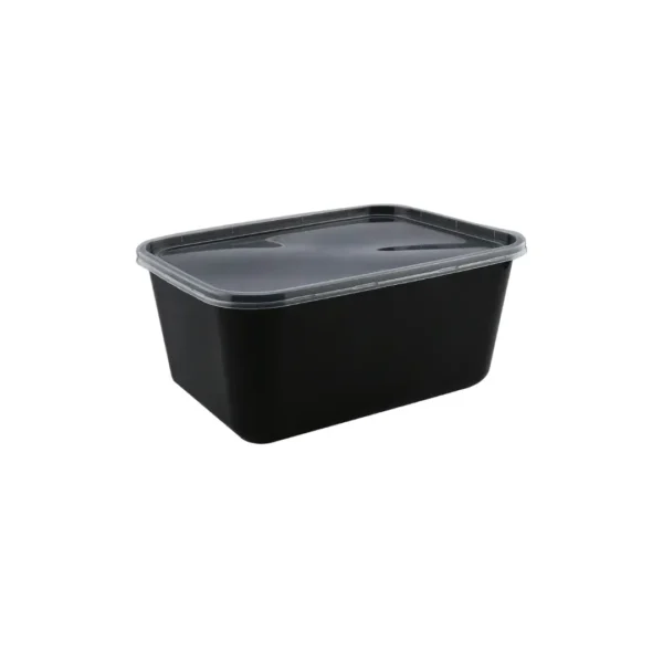 Amatraa Rectangular Food Container with Lid – 1500ML Pack of (50pc)
