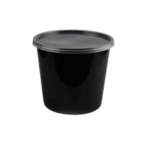 Amatraa Round Food Container with Lid – 24 Oz (750ML/Approx) Pack of (50pc)