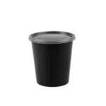 Amatraa Round Food Container with Lid – 34 Oz (1000ML) Pack of (50pc)