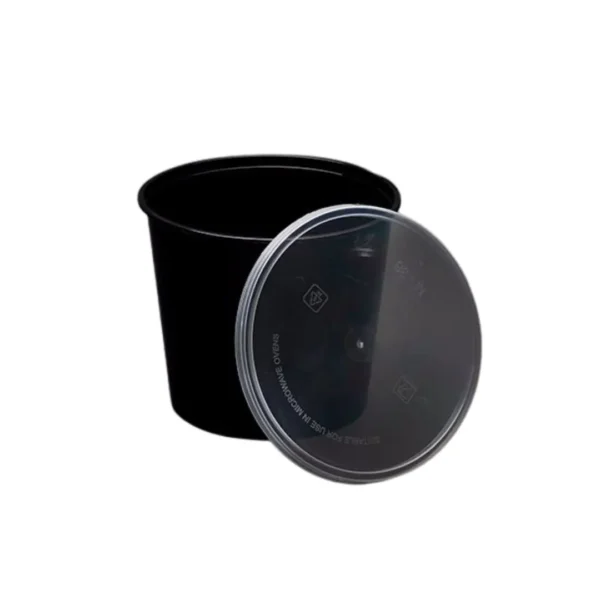 Amatraa Round Food Container with Lid – 50 Oz (1500ML) Pack of (50pc)