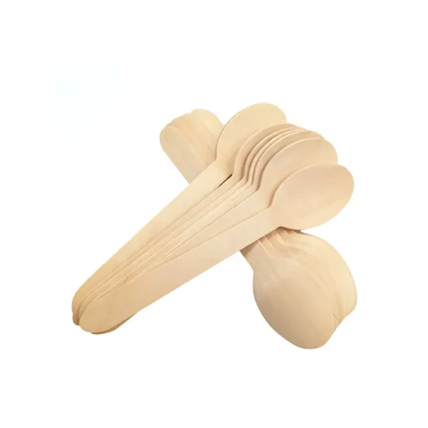 Amatraa 160MM Disposable Wooden Spoons – Pack of (100pc)