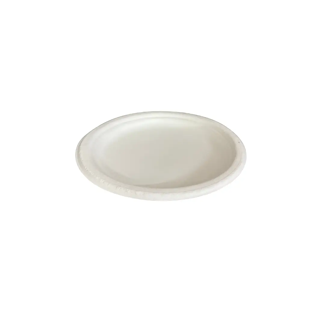 Untitled design Amatraa 7-Inch Round Bagasse Plate (50 pc) - Image 1