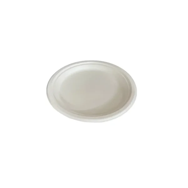 Amatraa 9-Inch Round Bagasse Plate (25 pc)