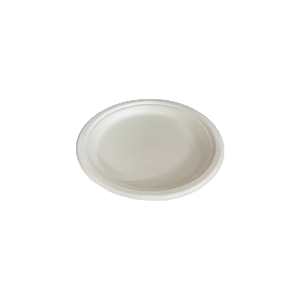 Untitled design Amatraa 9-Inch Round Bagasse Plate (25 pc) - Image 1